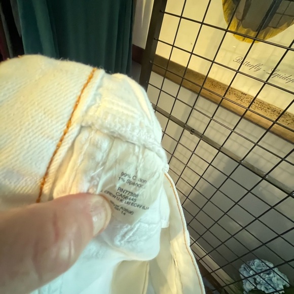 J. Crew Cream White distressed jeans - Picture 5 of 5